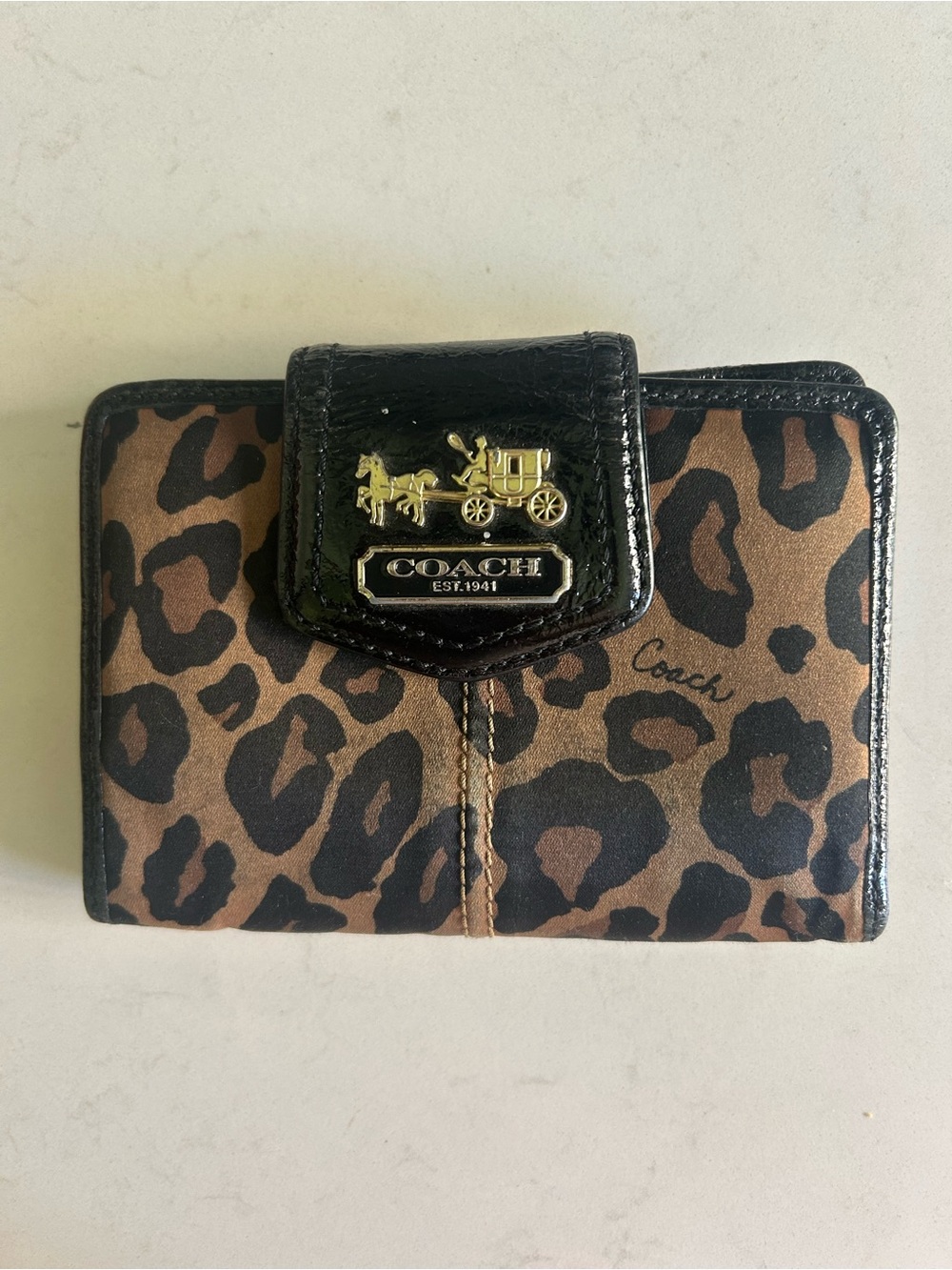 COACH Vintage Leopard Wallet